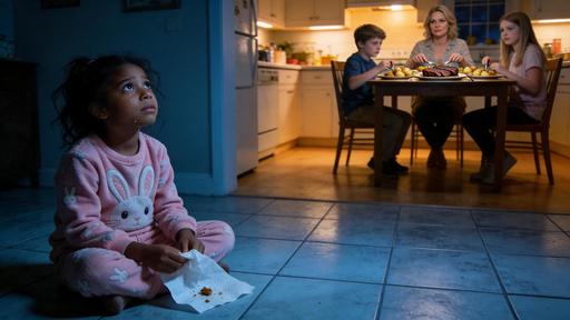 I Came Home Early and Found My Six-Year-Old Daughter Eating Bread Crumbs While My Wife’s Children Enjoyed a Feast—Then I Discovered the Secret She Had Hidden in My Office